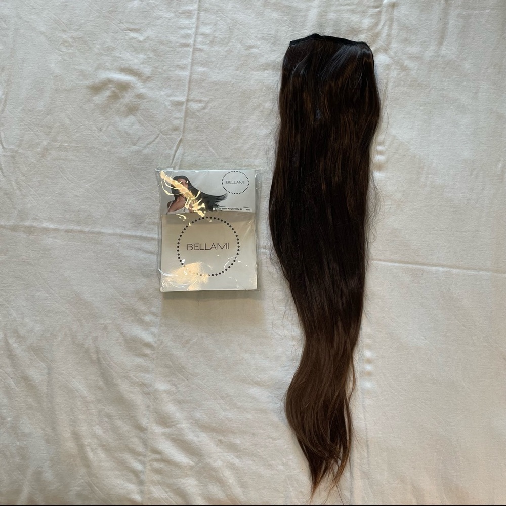 Bellami 28” Hair Extension Ponytail, dark brown